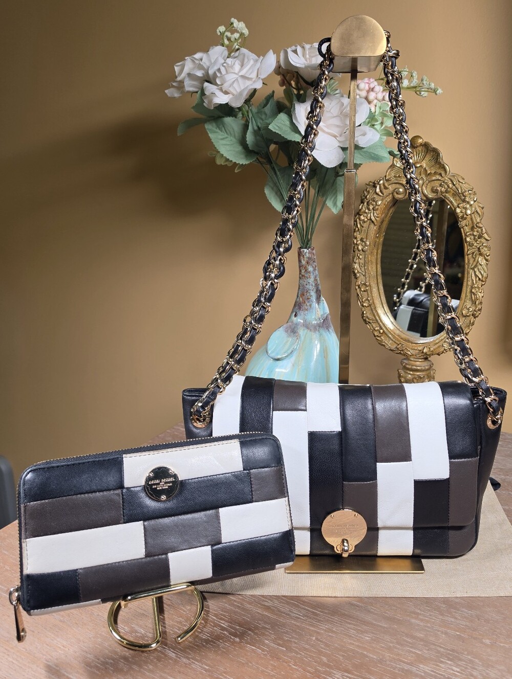 henri bendel Patchwork 712 5th Ave. Collectors Bag w/ Wallet (Retail $826) - Picture 16 of 16